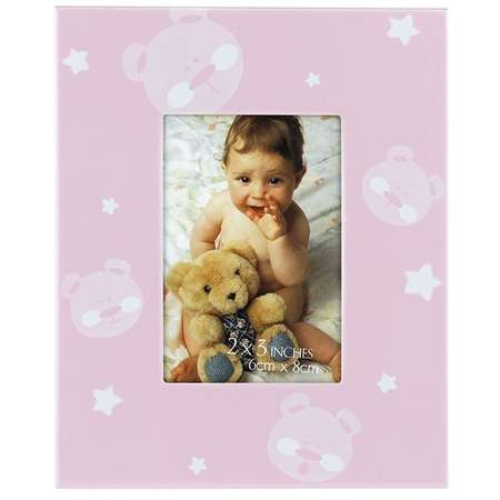 Rama foto baby teddy bear Procart format 6x8 cm Roz