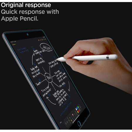 Folie protectie tableta Spigen GLAS.tR SLIM compatibila cu iPad 10.2 inch (2019/2020/2021)
