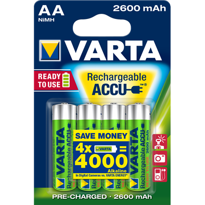 Baterie Varta Ni-MH Mignon (AA,R6) 1.2V 2600mAh 4 bucăți