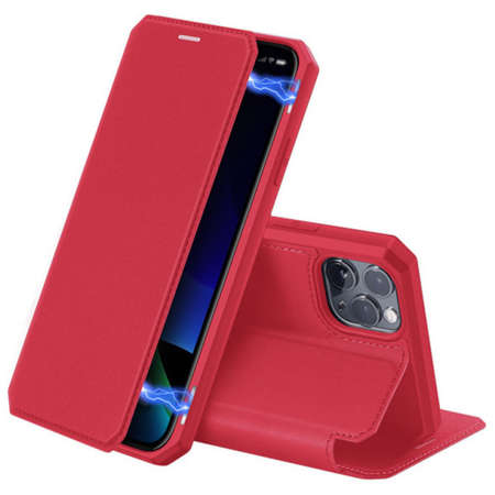 Sparkle Maladroit Absorb Husa Flip Cover Dux Ducis X-Skin pentru Apple Iphone 11 Pro Rosu ITGalaxy.ro