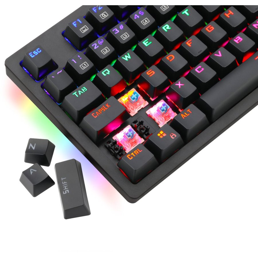 Tastatura Gaming T-Dagger Bermuda Mecanica Iluminare Ice-Blue — imaginea 6