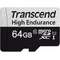 Card de memorie Transcend 64GB High Endurance UHS-I U1 Class 10 + Adaptor
