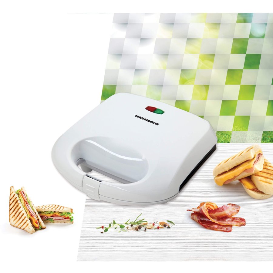 Sandwich-maker Heinner Irysse 750 SM-K750W 750W Alb — imaginea 6