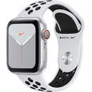 Smartwatch Apple Watch Nike Series 5 GPS Cellular 40mm Silver Aluminium Case Pure Platinum Black Nike Sport Band S/M & M/L