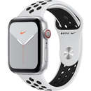 Watch Nike Series 5 GPS Cellular 44mm Silver Aluminium Case Pure Platinum Black Nike Sport Band S/M & M/L