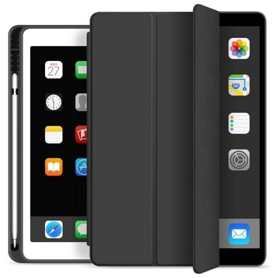 Husa tableta Tech-Protect Smartcase Pen compatibilă cu iPad 10.2 inch (2019/2020/2021) Black