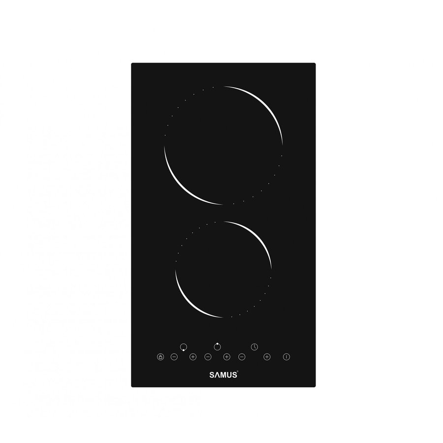 Plita Vitroceramica PSVE-32BG2 30cm 2 arzatoare Negru