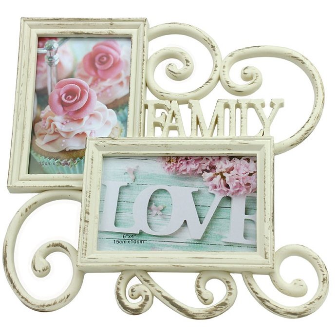 Rama foto Family Two 10x15cm Crem