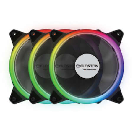 Ventilator pentru carcasa Floston Halo RGB Three Fan Pack
