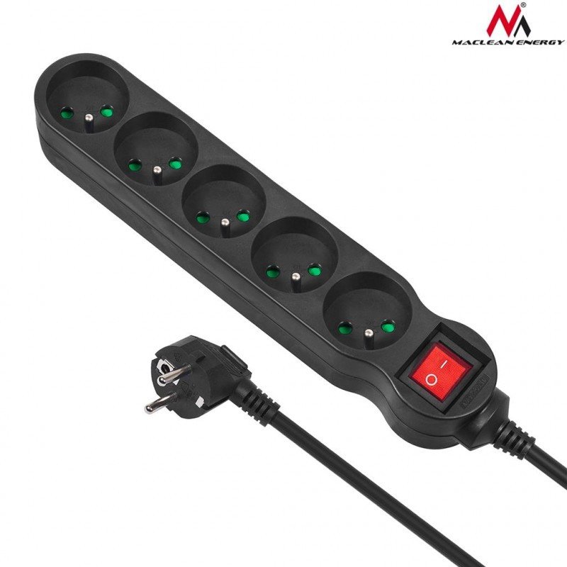 Prelungitor MCE185 5 prize 5m Black