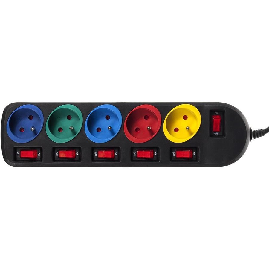 Prelungitor MCE204M 5 prize 1.4m Black