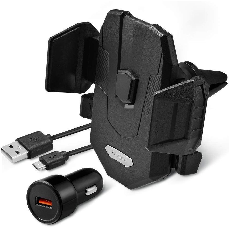 Suport universal X35W Qi Wireless Air Vent Mount Negru