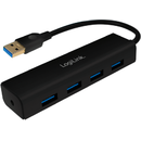 Hub USB Logilink UA0295 4x USB 3.2 gen 1 Black