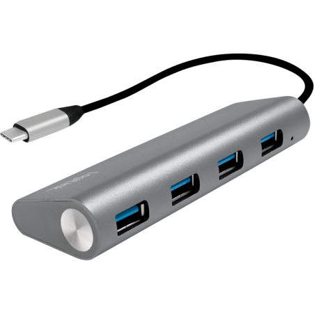 Hub USB UA0309 4x USB 3.2 gen 1 Grey