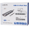 Hub USB Logilink UA0309 4x USB 3.2 gen 1 Grey