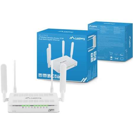 Router wireless Lanberg RO-175GE 4x LAN White