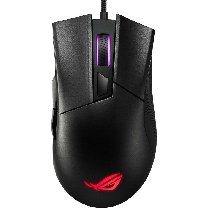 Mouse Gaming ROG Gladius II Core Aura Sync RGB  Ergonomic  6200 DPI Black