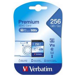 Card de memorie Verbatim Premium SDXC 256GB Clasa 10