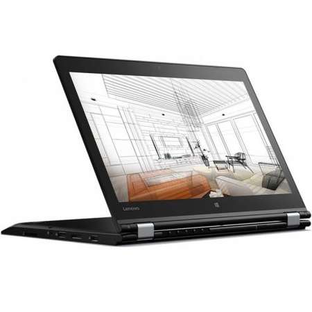 Laptop Lenovo ThinkPad P40 Yoga 14 inch FHD Intel Core i7-6500U 8GB DDR3 256GB SSD nVidia Quadro M500M Windows 7 Pro + Windows 10 Pro Black