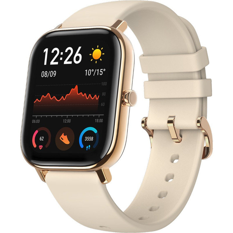 Smartwatch GTS Ecran 1.65inch Amoled 5 ATM Desert Gold