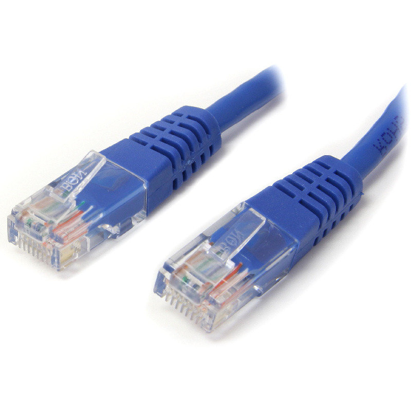 Accesoriu Retea CAT5e  Patch Cable UTP 0.5m Blue - imagine 2