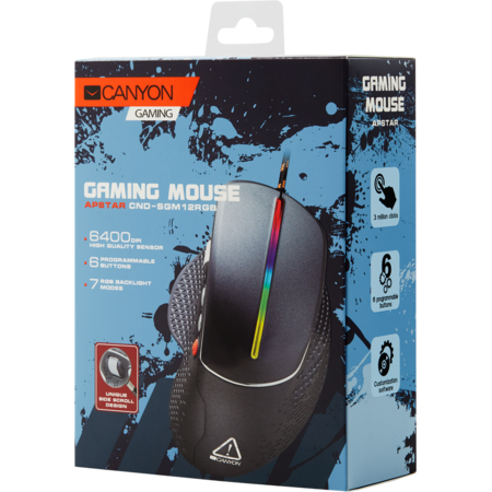 Mouse Gaming Canyon Apstar RGB USB Black