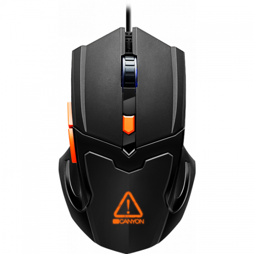 Mouse Gaming Vigil RGB USB Black Orange