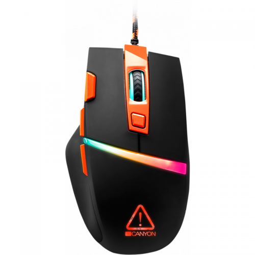 Mouse Gaming Sulaco RGB USB Black Orange