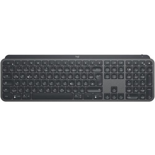 Tastatura Logitech 920-009415 MX Keys Iluminata White LED USB Layout US International  Black