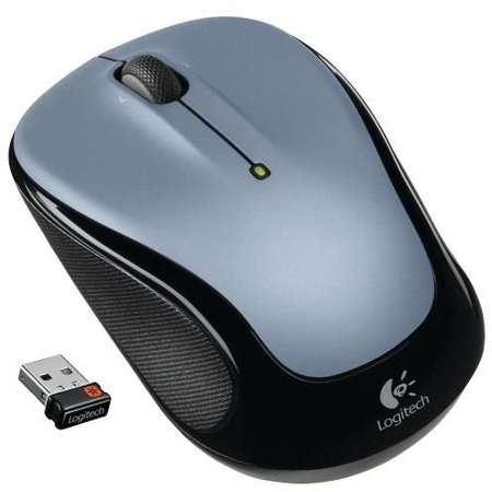 Mouse Wireless Logitech M325 Light Black Silver