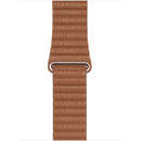 Watch 44mm Band Saddle Brown Leather Loop - Large