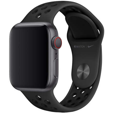 Curea smartwatch Apple Watch 40mm Nike Band Anthracite Black Nike Sport Band - S/M & M/L