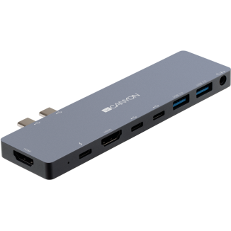 Hub USB Canyon CNS-TDS08DG USB-C Grey