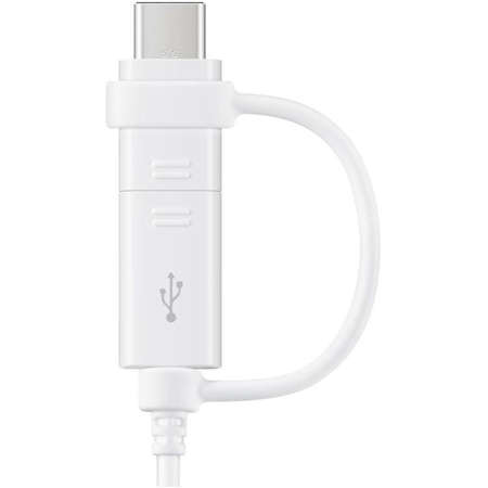 Cablu de date Samsung EP-DG930DW Combo Cable Type-C si Micro USB White