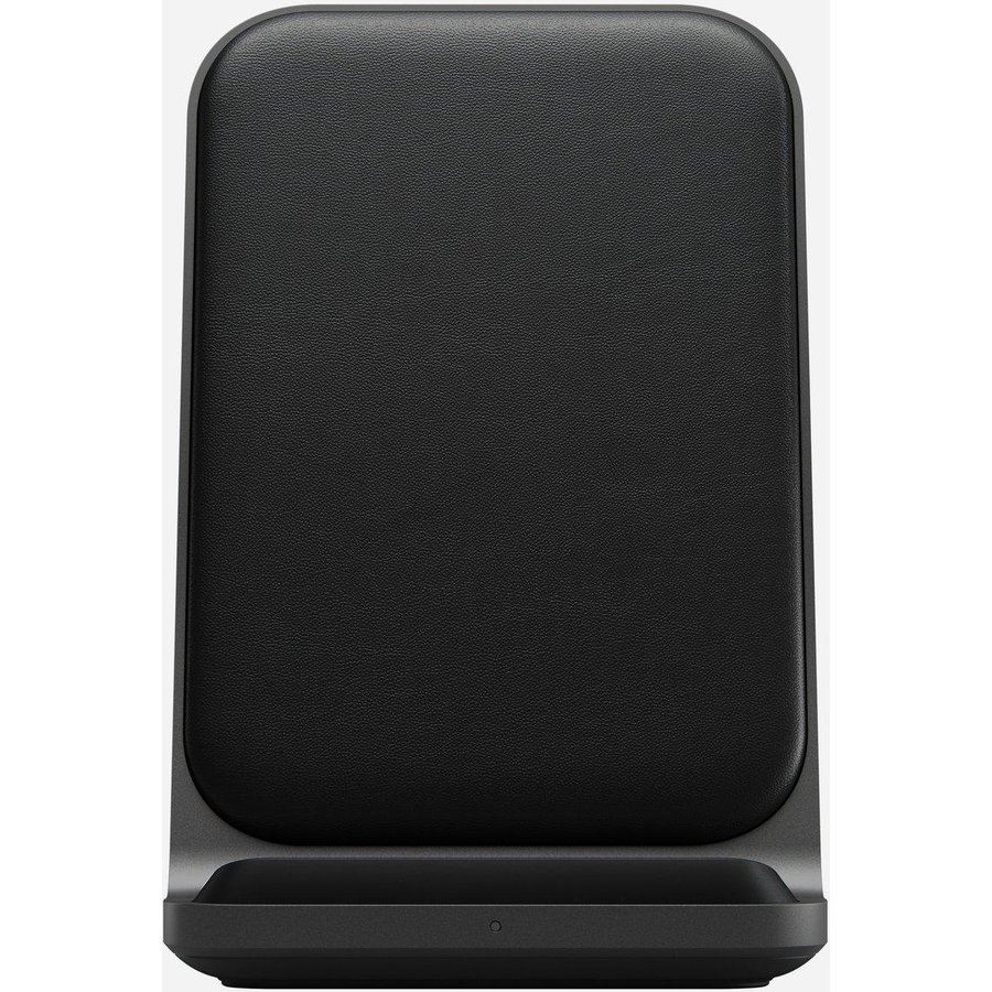 Stand cu Incarcare Wireless si suprafata din piele naturala Base Station Desk Charger Negru