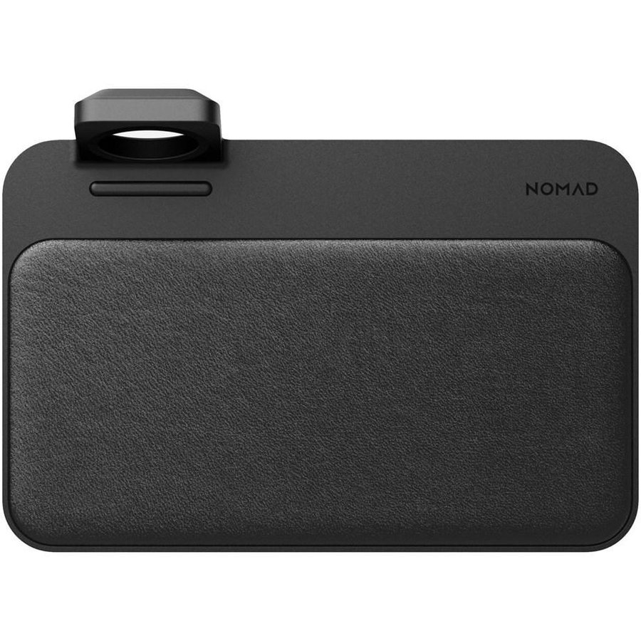 Statie de incarcare cu suprafata din piele naturala Wireless Base Station Apple Watch Stand Negru