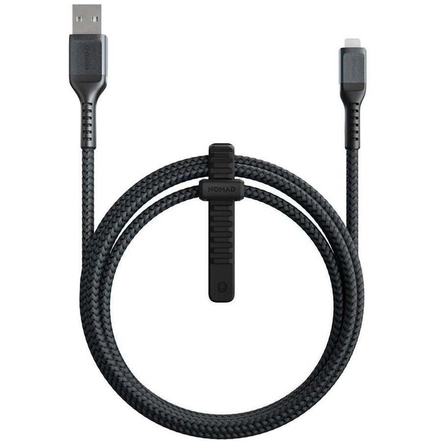 Cablu de date Kevlar USB/Lightning 1.5m Negru