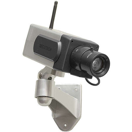 Camera de supraveghere falsa Generic URZ0670 Dummy Functioneaza cu baterii 3 x AA Senzor de miscare LED rosu intermitent