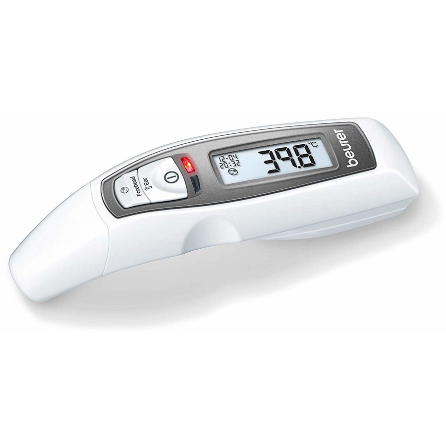 Termometru electronic Beurer FT65 Multifuncțional Alarma vizuală in caz de febra Măsurare in ureche și la frunte Alb — imaginea 2