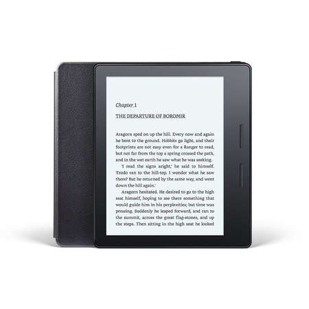 eBook reader Amazon Kindle Oasis Gen.8 Ecran 6" 300 ppi 4GB Wi-Fi 3G Waterproof Husa din piele inclusa Negru