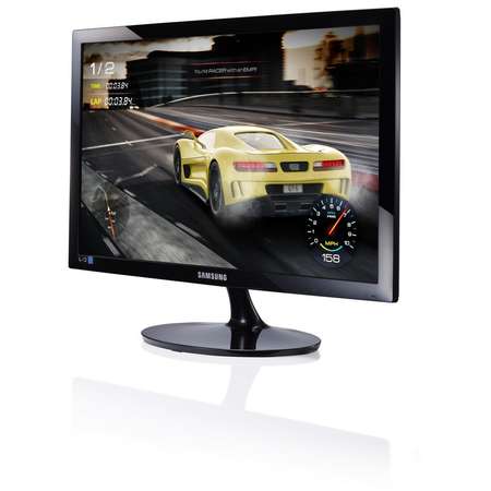 Monitor LED Samsung S24D330HSX 24inch Wide 1ms MegaDCR 250cd Black high Glossy MagicUpscale Game Mode Negru
