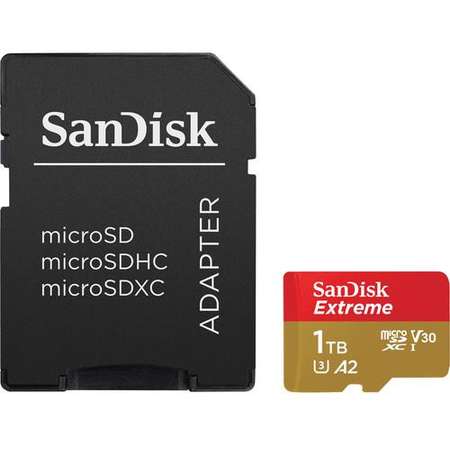 Card Sandisk Extreme MicroSDXC 1TB Clasa 10 + Adaptor SD