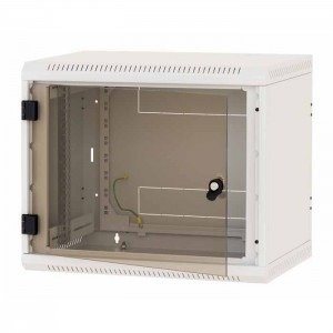 Rack de perete sectiune simpla 6U 500mm adancime Panouri laterale fixe IP30 Gri