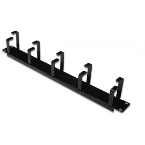 Inele organizatoare de cabluri 1U 5 inele Negru