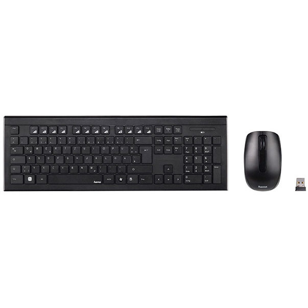 Kit tastatura si mouse Cortino Wireless Black