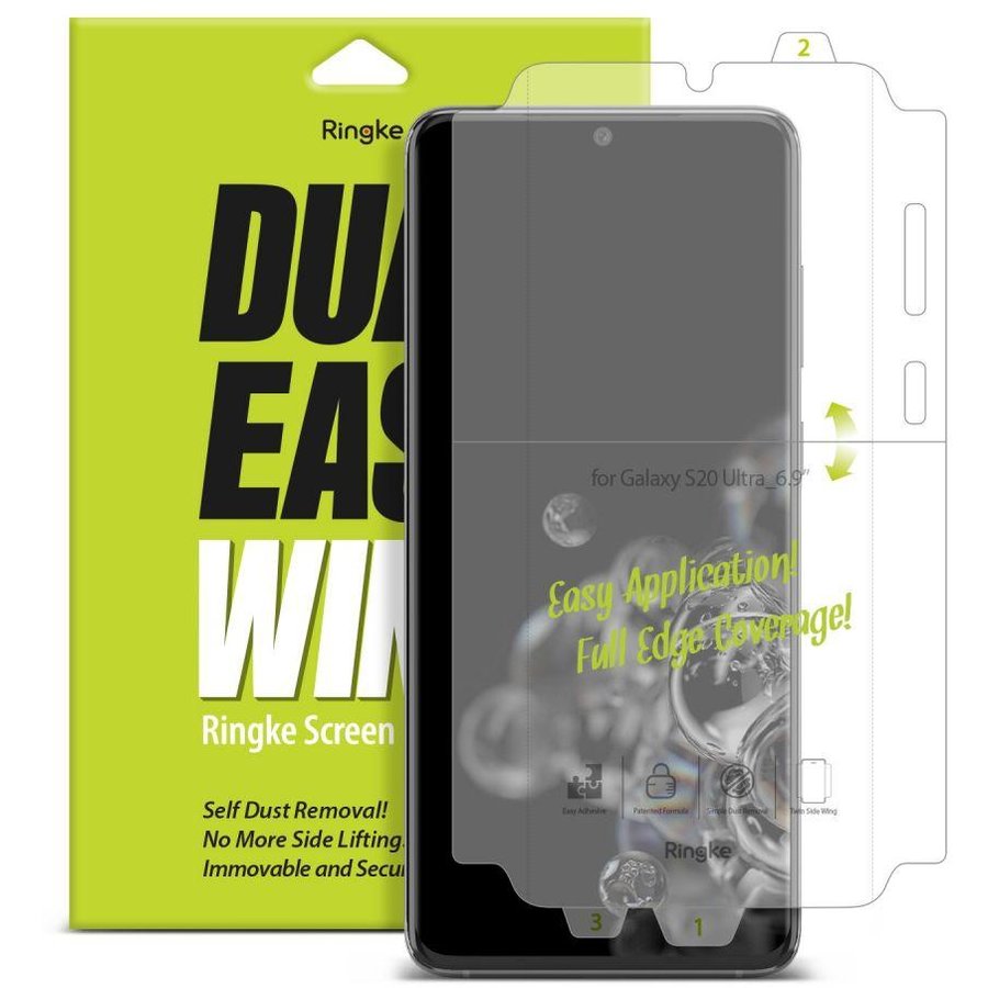 Folie protectie TPU Case friendly Dual Easy Samsung Galaxy S20 Ultra 2Pack
