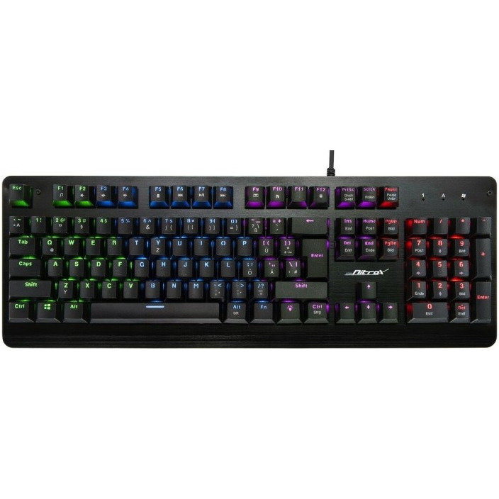 Tastatura gaming Nitrox NK-2000ME RGB Mecanica Black