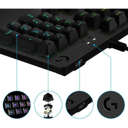 Tastatura gaming Logitech G513 Carbon GX Blue Switch Mecanica