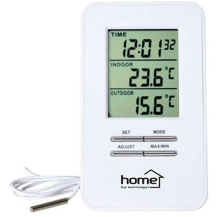 Statie meteo digitala HC12 Interior si exterior Ceas cu alarma inclus Alb