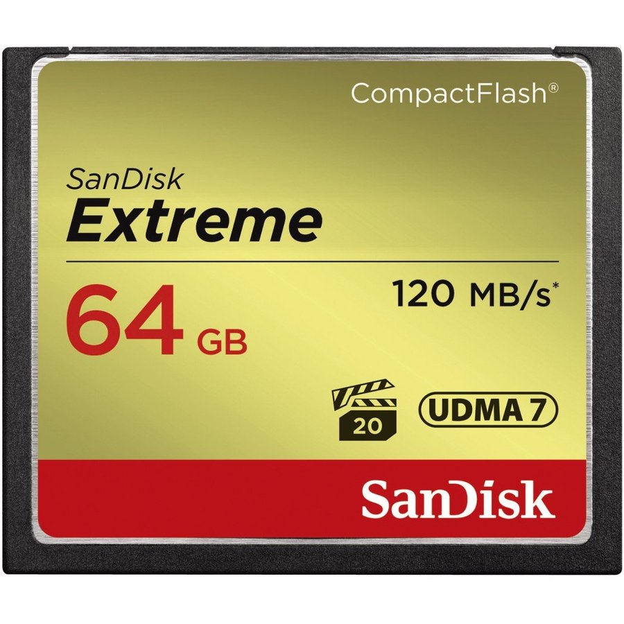 Sandisk Card de memorie SanDisk Compact Flash Extreme, 64GB, 120MB/s - imagine 3